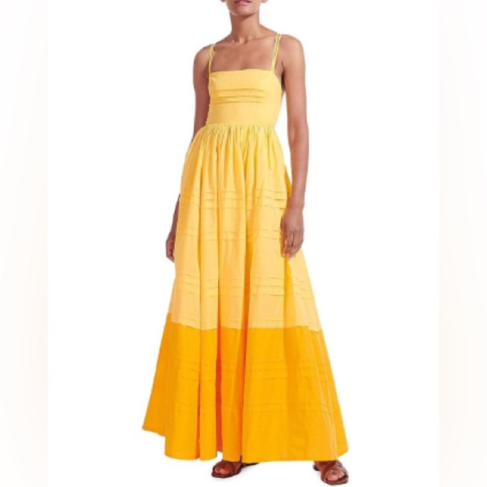 STAUD Sunny Yellow Maxi Dress
